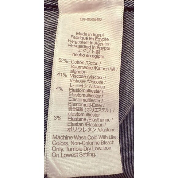 Madewell Mid Rise Stovepipe Jeans Women’s 31 Blue Stretch Denim Straight Slim - Picture 10 of 11